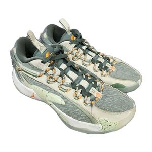 Nike Men Jordan Luka 2 S Olive Aura Vivid Orange Basketball Size 7.5 DX9013-308